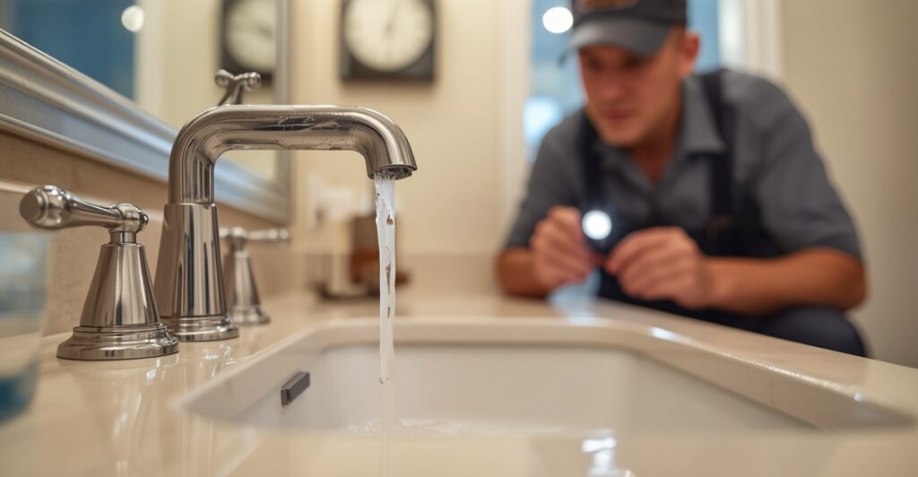 lucid origin Create a photorealistic highly detailed editorial image for a plumbing blog titl 0